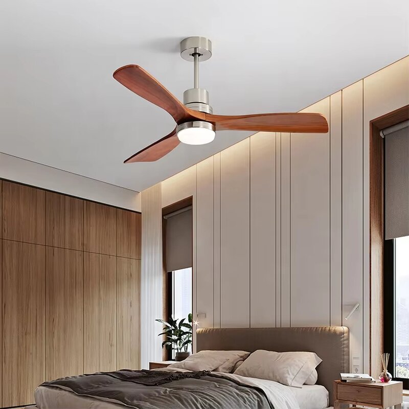 Fan Light Manufacturer - American Style All-Copper CE Quiet Solid Wood DC