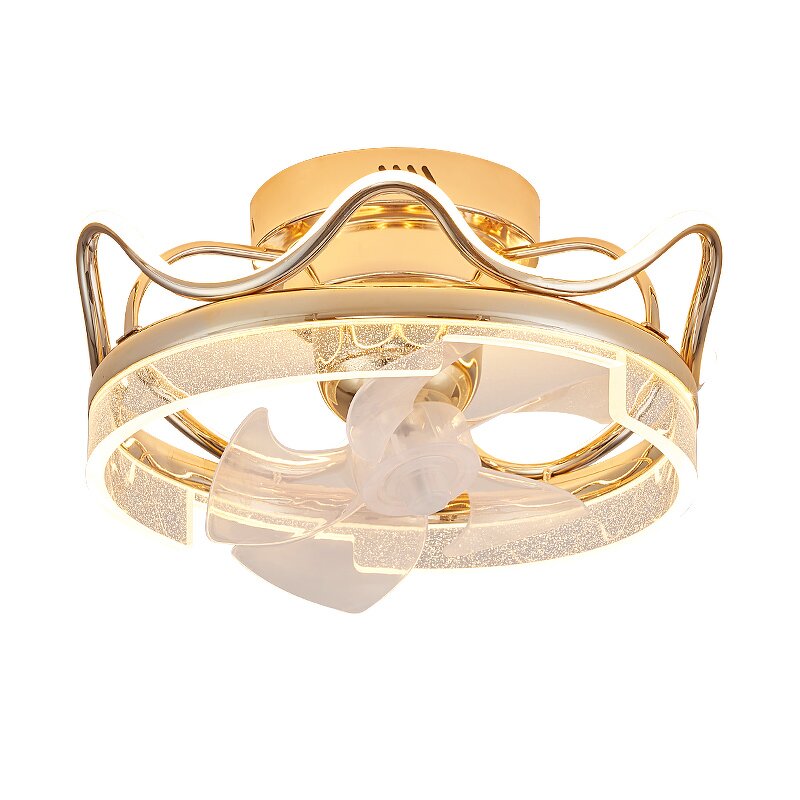 LED Ceiling Fan Light Factory - Minimalist Acrylic Aluminum 360 Degree Moving