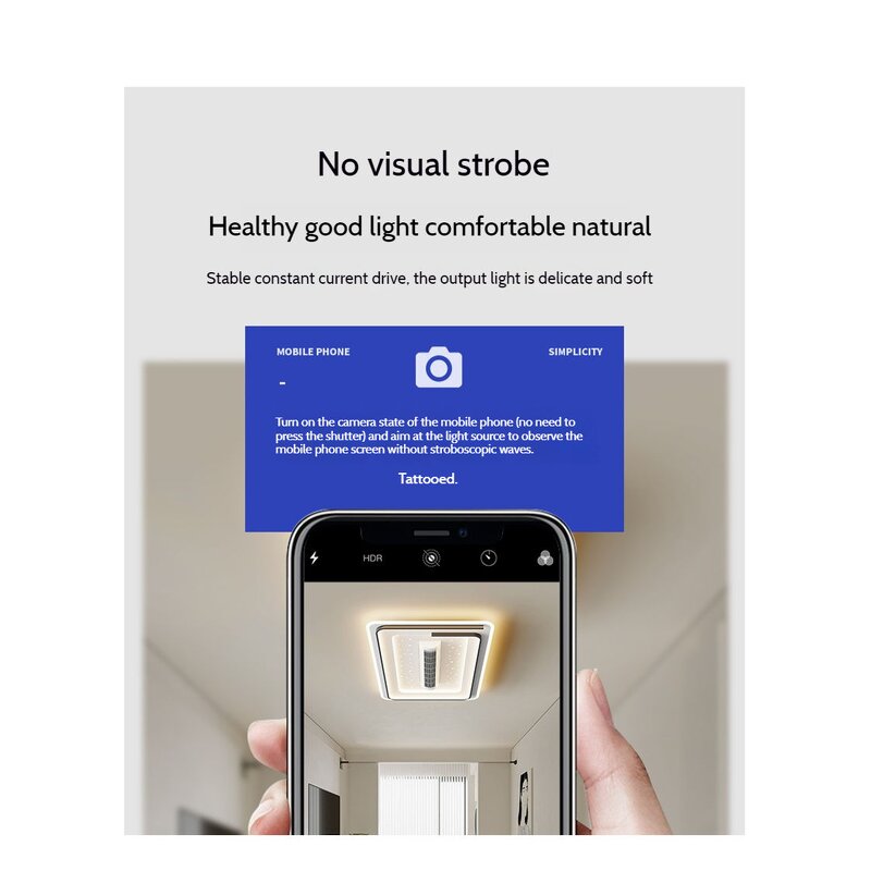 Bladeless Ceiling Fan Manufacturer - Leafless Full Spectrum LED Remote