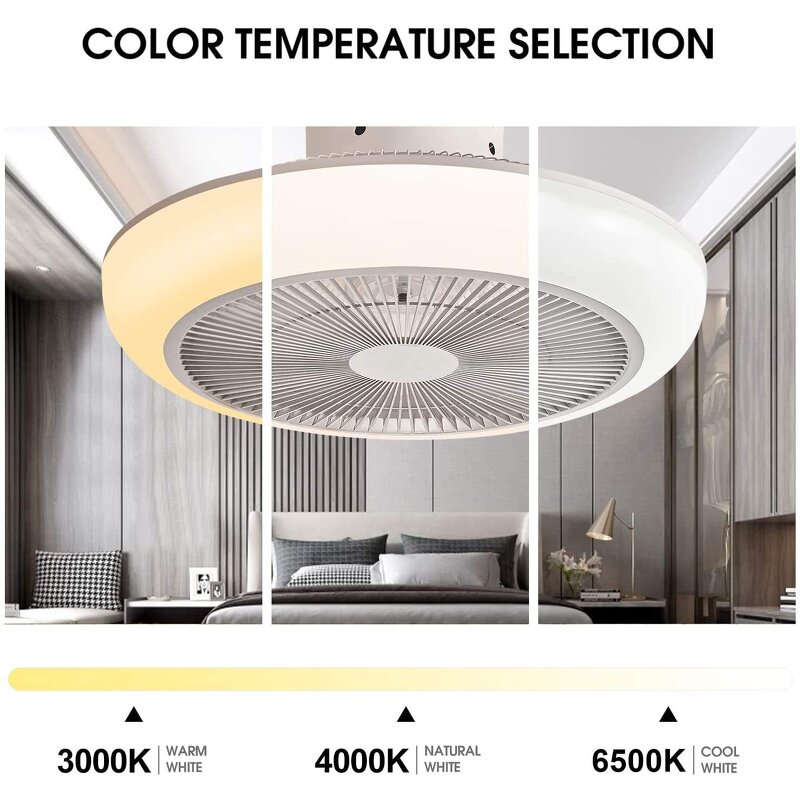 BLDC Ceiling Fan Factory - Ultra Quiet Motor LED Light Modern Design