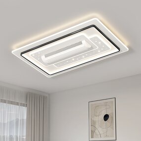 Bladeless Ceiling Light Manufacturer - Full Spectrum LED DC Acrylic Remote