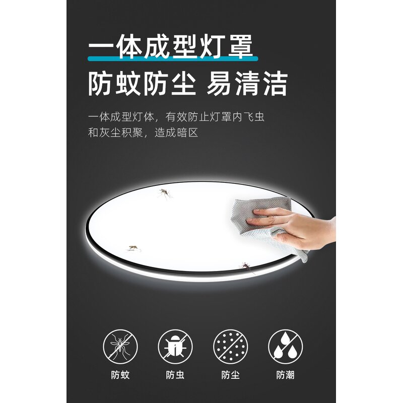 LED Ceiling Light Factory - Modern PVC Waterproof Fog Insect Proof