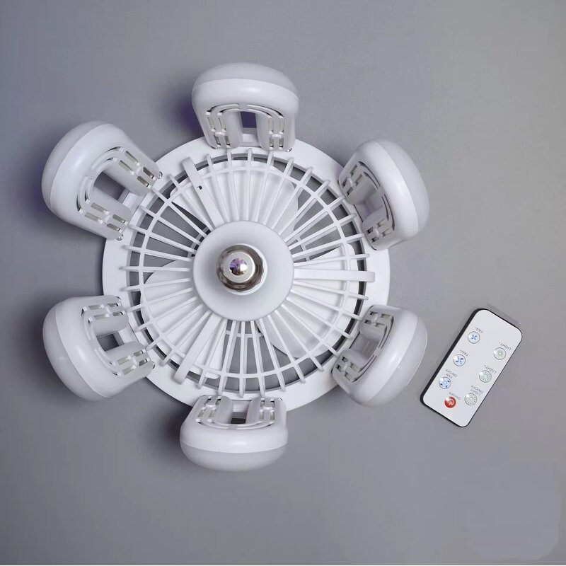 Ceiling Fan with Light Factory - Modern 5U-Shape Foldable ABS LED Remote