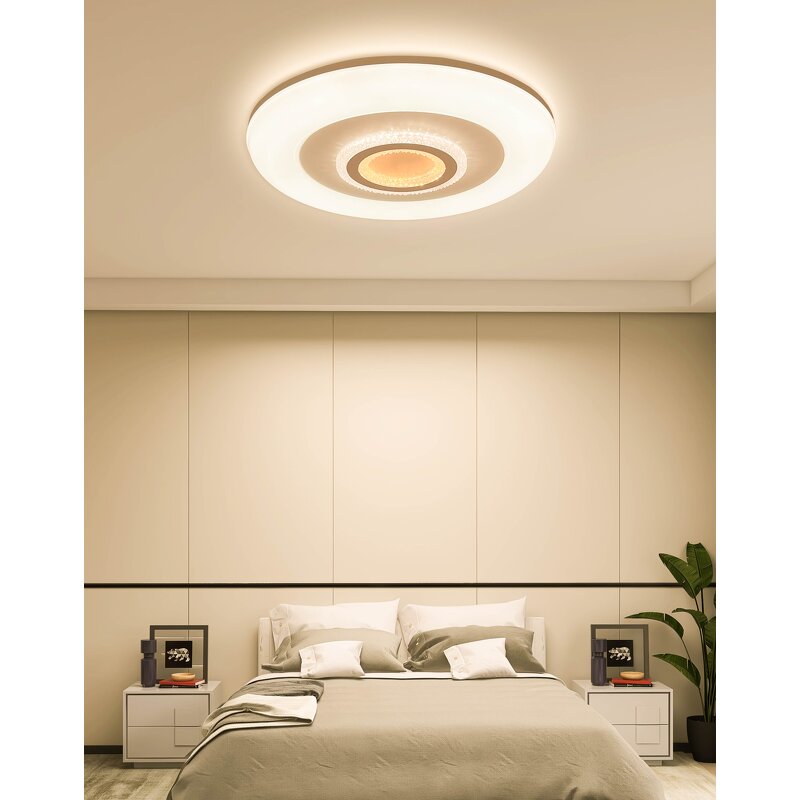 LED Ceiling Lamp Manufacturer - Minimalist Crystal Acrylic Remote New Design