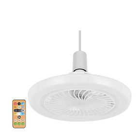 LED Fan Lamp Manufacturer - Intelligent E27 Tri-Color Mute Small Remote