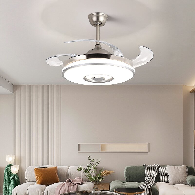 Ceiling Fan Factory - Nordic Style Invisible Smart Control Chandelier