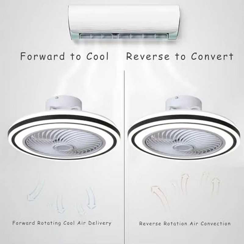 Ceiling Fan with Light Factory - Six Speed Dimmable Three Color Full Copper