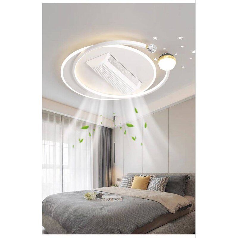 LED Silent Fan Light Factory - Remote Control Three-Color Anti-Flicker