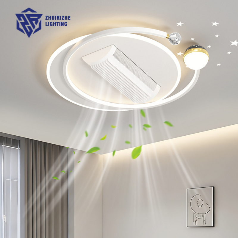 LED Silent Fan Light Factory - Remote Control Three-Color Strong Wind Anti-Flicker