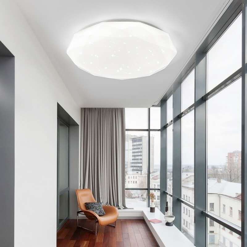 LED Ceiling Light Factory - 30cm Iron Starry Sky Acrylic Dimming IP33