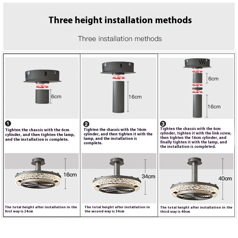 Ceiling Fan Light Factory - 2025 Patented Quiet Remote Adjustable Height