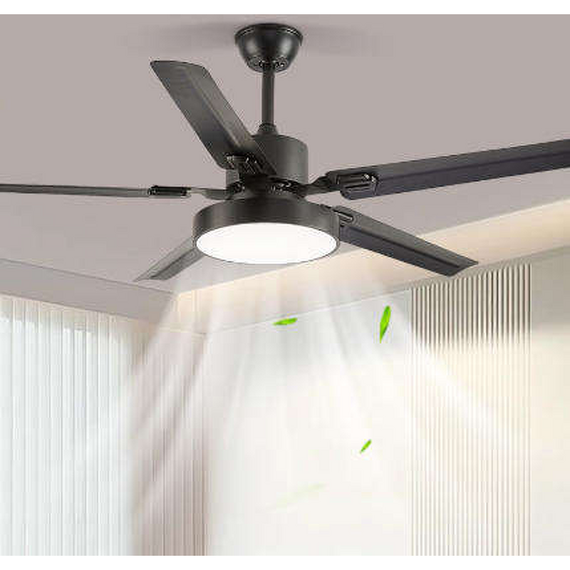 LED Ceiling Fan Factory - Modern DC 220V Stainless Steel Blades Remote