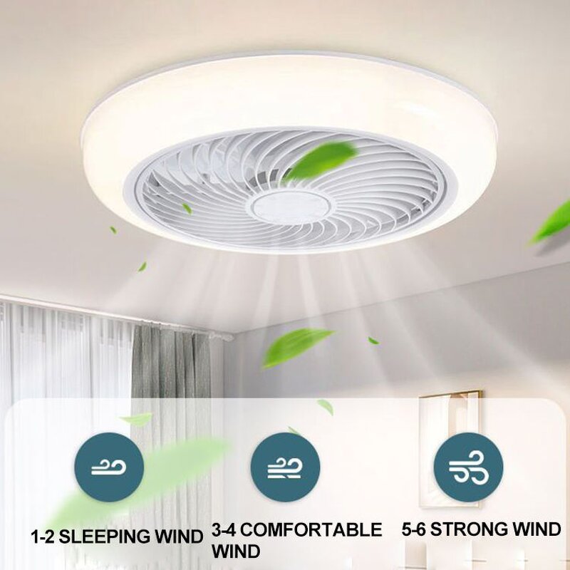 LED Ceiling Fan Factory - Lightweight Round Remote Silent DC Motor