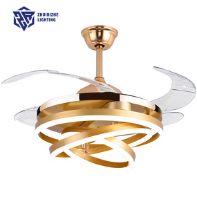 LED Ceiling Fan Light Manufacturer - Bedroom Energy Saving Dimmable Remote Iron