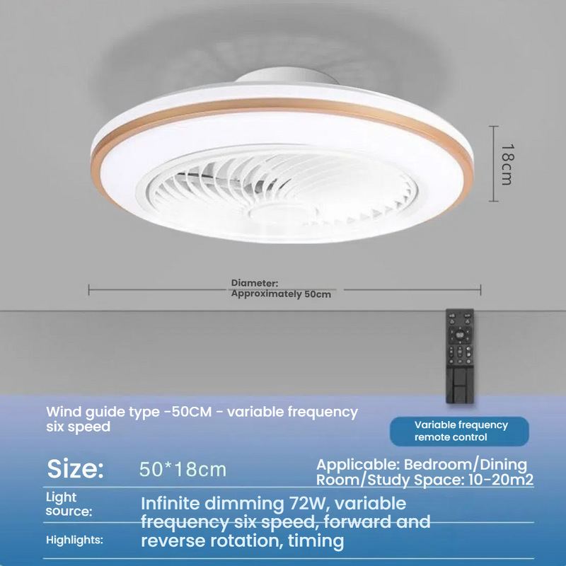 LED Ceiling Light Factory - Dimmable Built-in Fan Remote Modern Design