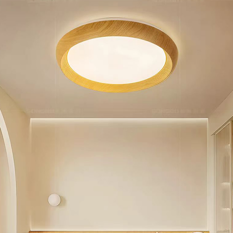 LED Ceiling Lights Manufacturer - Vintage Retro Wood Grain Eye Protecting