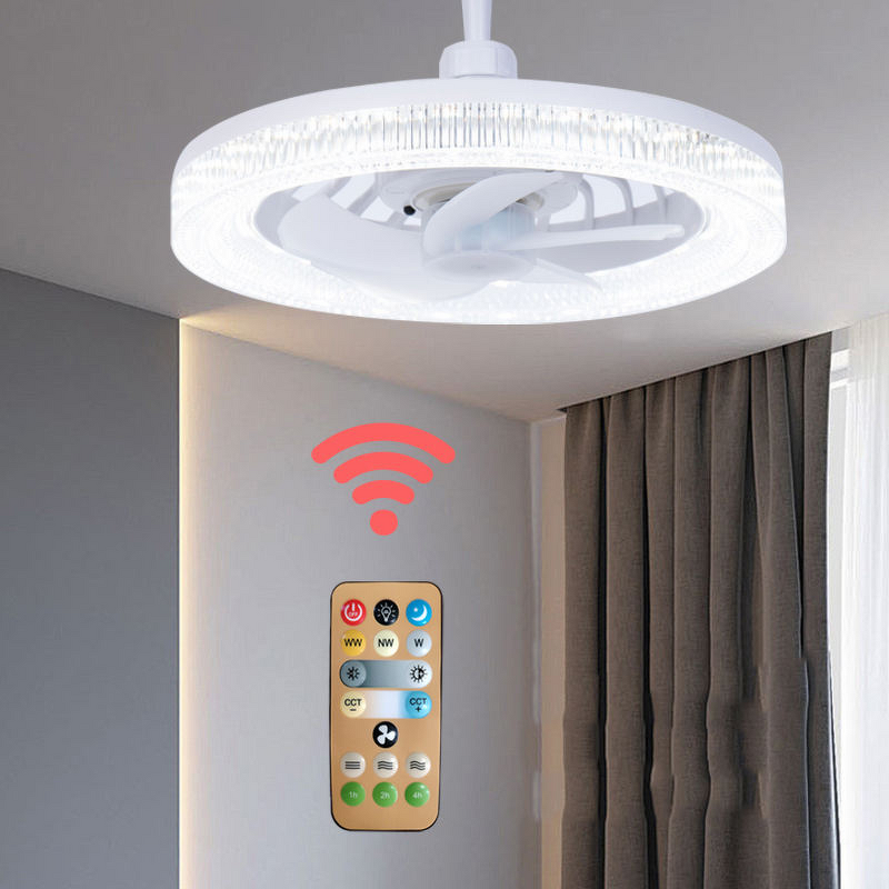 LED Ceiling Light Fan Manufacturer - White Mini Eye Protection 3 Speed