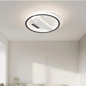 LED Ceiling Fan Factory - Simple Leafless 220V AC Metal Acrylic Remote