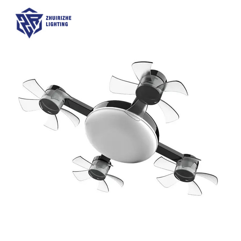 LED Ceiling Fan Factory - Modern Lantern Drone Remote 3 Gears Silent