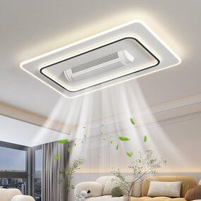 Bladeless Ceiling Fan Manufacturer - Leafless Full Spectrum LED Remote