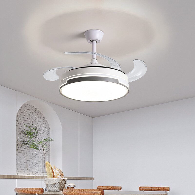 LED Fan Lamp Manufacturer - Integrated Iron Body DC Motor Invisible