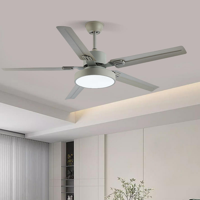 LED Ceiling Fan Factory - Modern DC 220V Stainless Steel Blades Remote