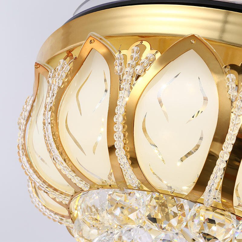 LED Ceiling Fan Light Manufacturer - Modern Luxury 220V AC DC Motor Remote