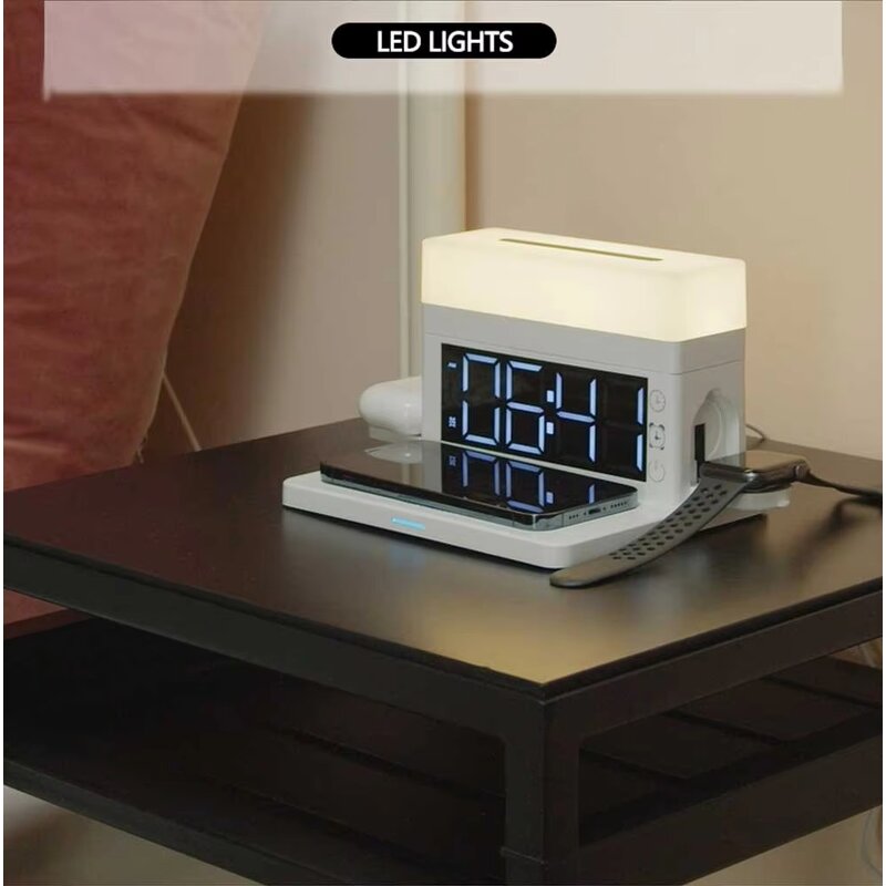 Wireless Charger Table Lamp Factory - Original 15W Type-C Fast-Charging ABS