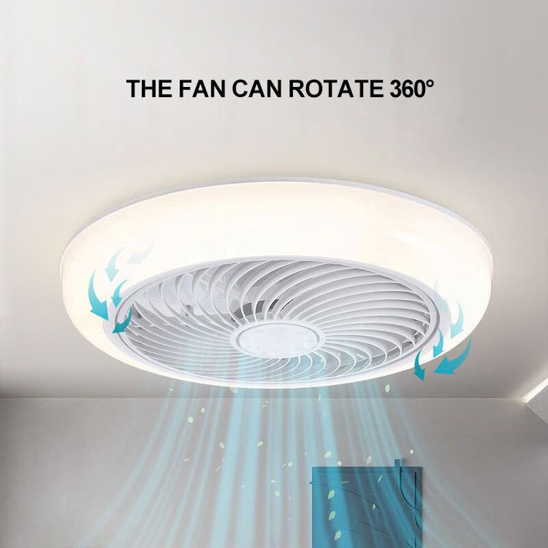 LED Ceiling Fan Factory - Lightweight Round Remote Silent DC Motor