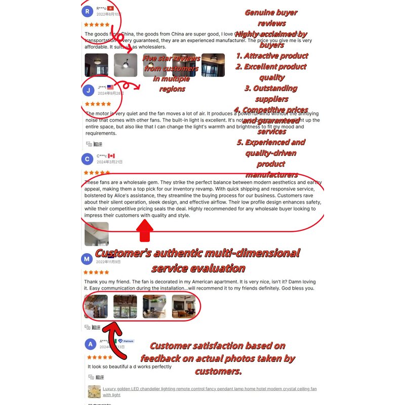 LED Ceiling Fan Lamp Manufacturer - Industrial Design Luxury Embossed Smart