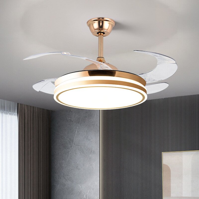 LED Ceiling Fan Manufacturer - Nordic Luxury Retractable Remote Control