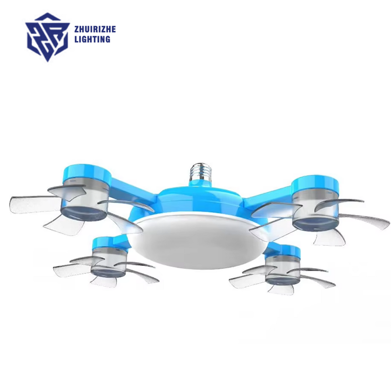 LED Ceiling Fan Factory - Modern Lantern Drone Remote 3 Gears Silent