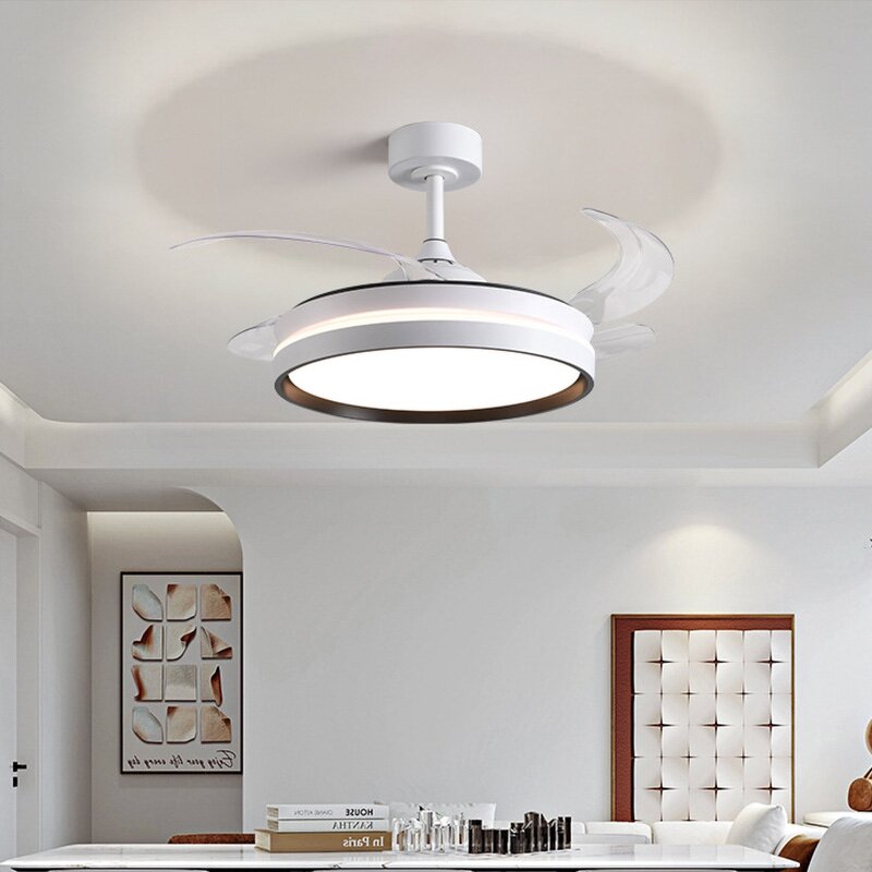LED Ceiling Fan Manufacturer - Retractable Blades Intelligent Silent Remote