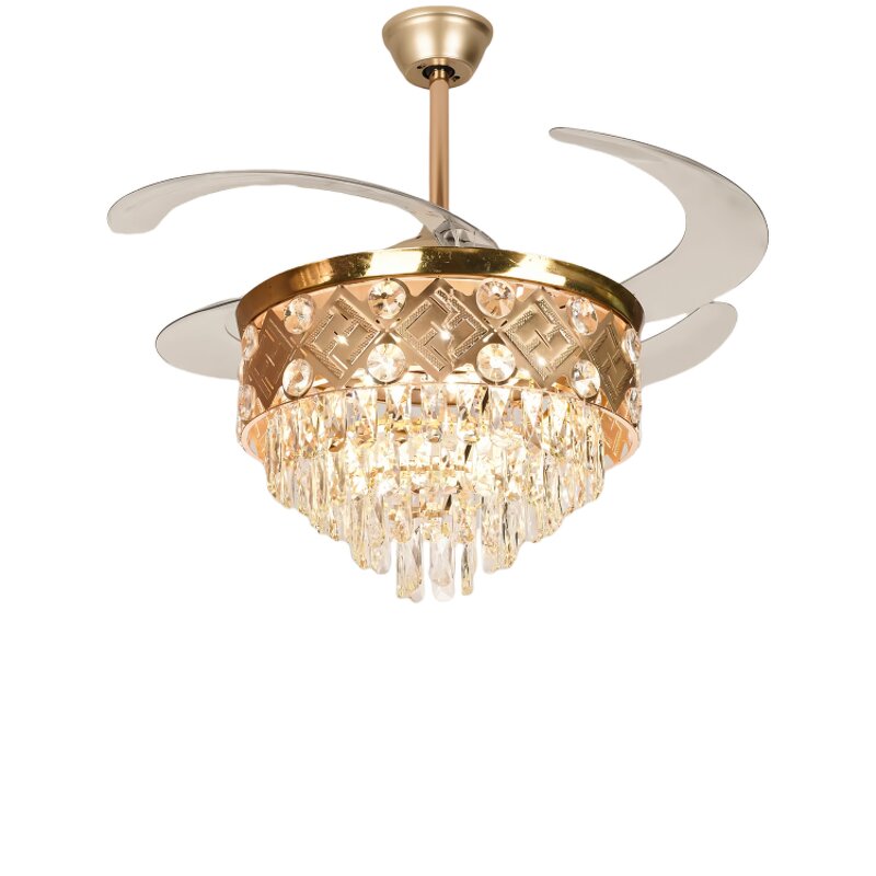 Ceiling Fan Manufacturer - 42 Inch Folding Blades LED 3 Colors Remote