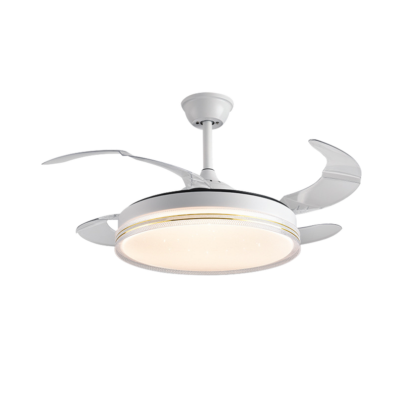 LED Ceiling Fan Light Factory - Modern Nordic Retractable Intelligent
