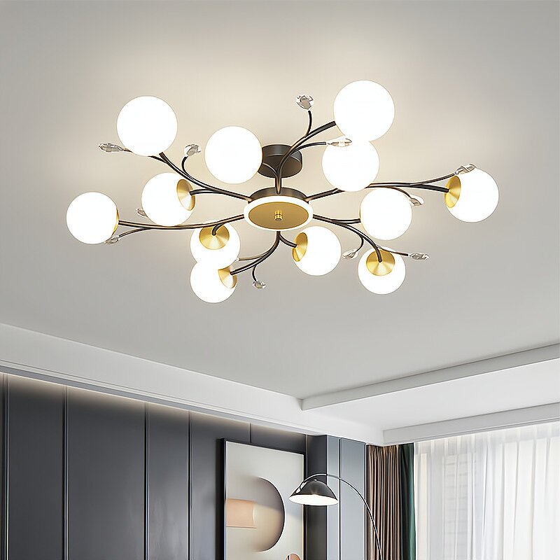 LED Ceiling Lights Manufacturer - Nordic Post-Modern Golden Multi-Head