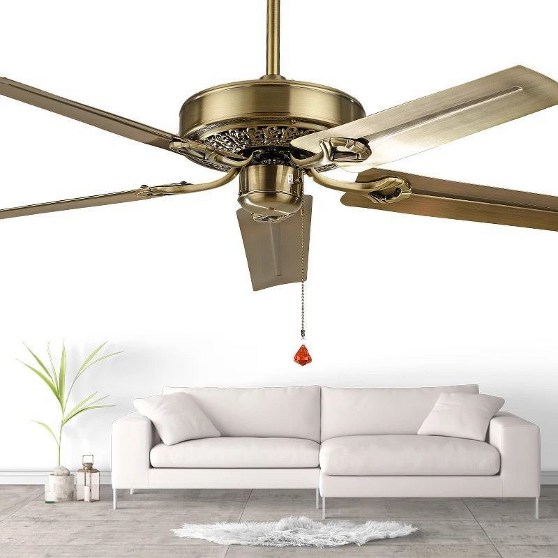 LED Ceiling Fan Manufacturer - Hot Sale 5-Blade Silent High Wind DC Motor