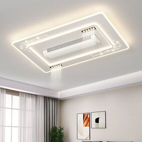 LED Ceiling Fan Lamp Manufacturer - Industrial Design Luxury Embossed Smart