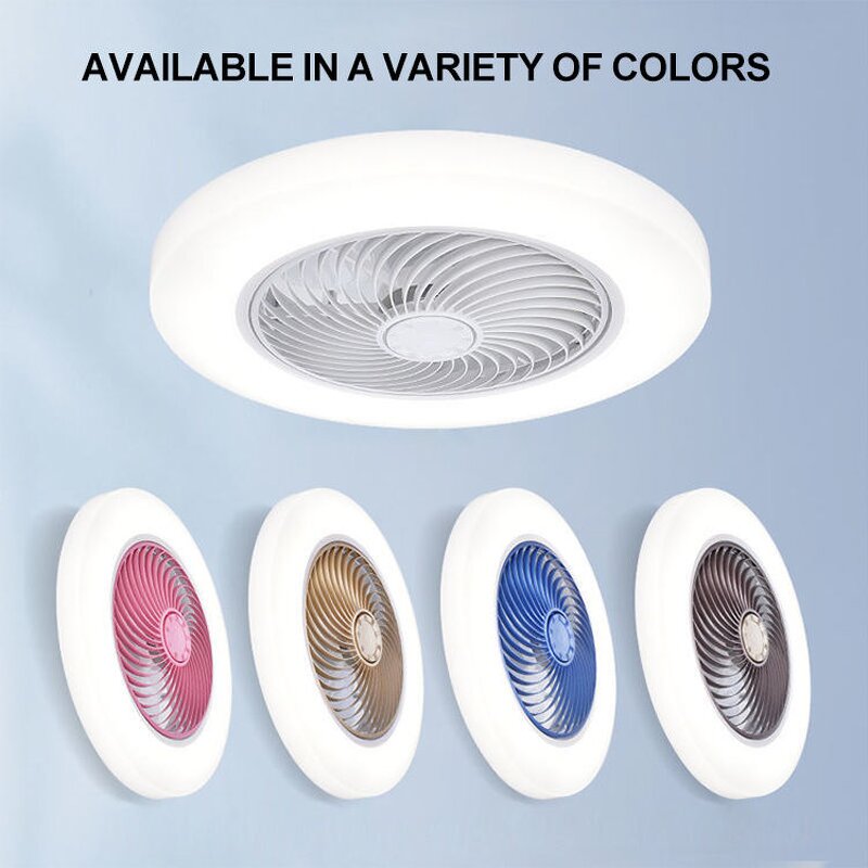 LED Ceiling Fan Factory - Lightweight Round Remote Silent DC Motor