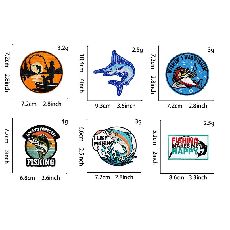 Embroidery Patch Factory - OEM PVC Felt Garment Fish Angler