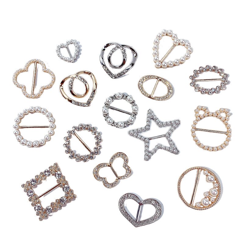 Belt Buckle Factory - OEM Small Star Heart Alloy Rhinestone