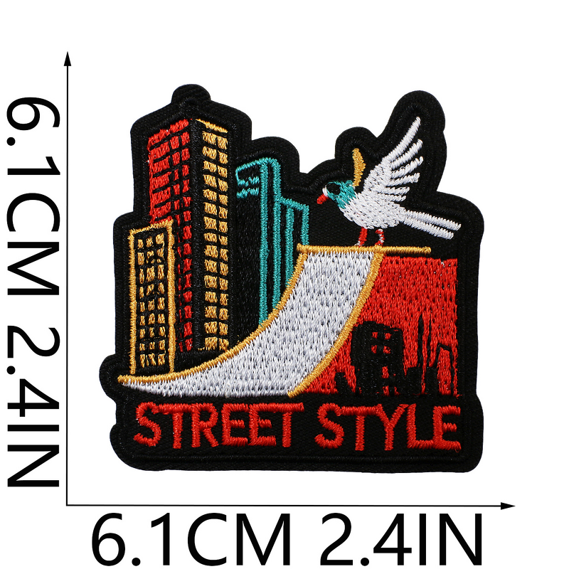 Embroidery Patch Factory - OEM Computer Iron on Skateboard