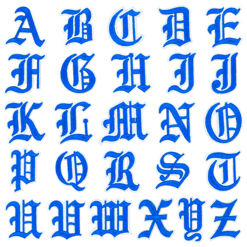 Embroidery Patch Factory - OEM Gothic Style 3D Letter Patches