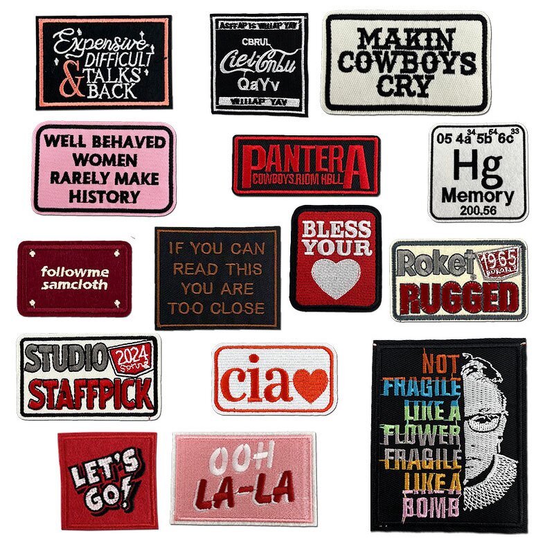 Embroidery Patch Factory - OEM Iron on Let's Go Cowboy