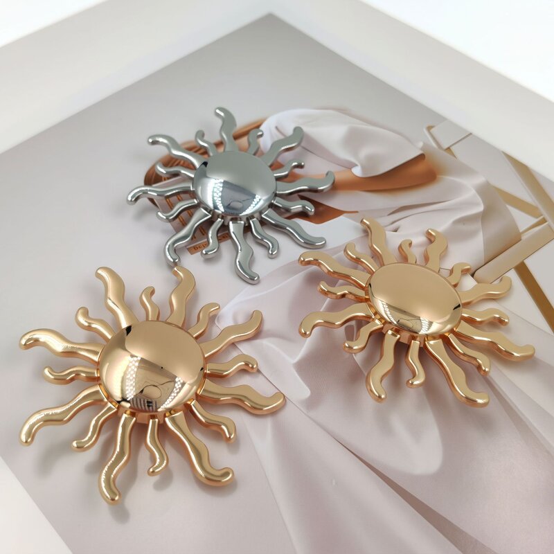 Shank Button Factory - OEM Gold Silver Sun Flower Alloy Button