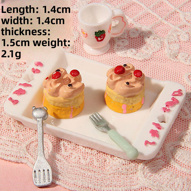 Resin Ornament Factory - OEM Simulation Cake Dessert Phone Case