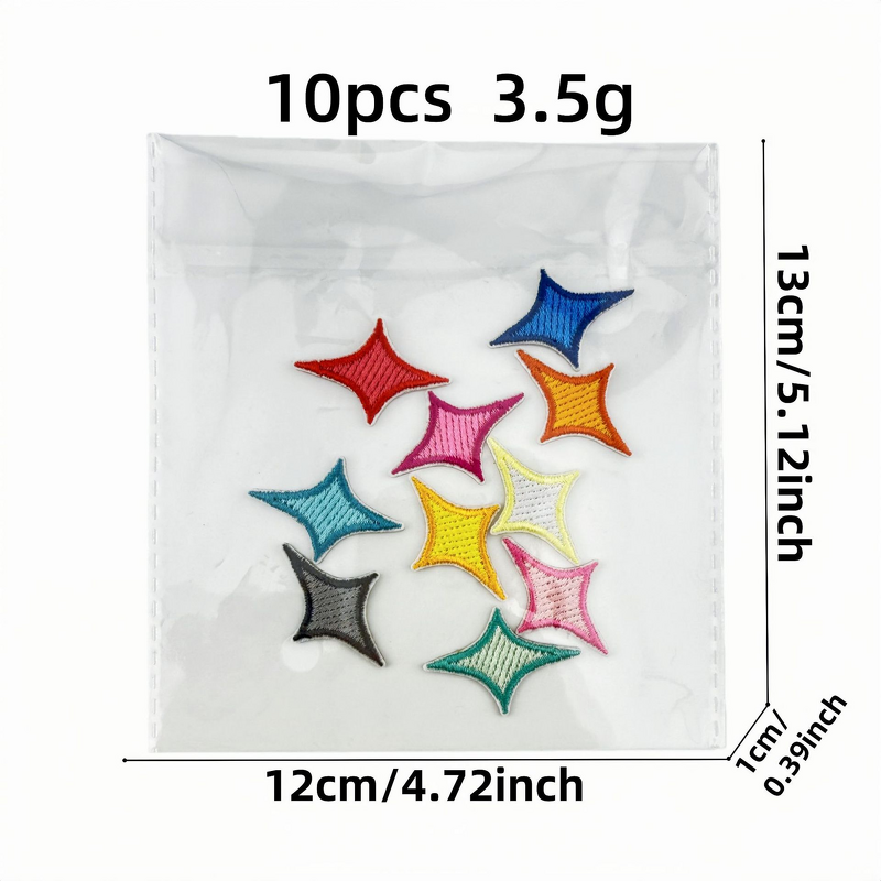 Embroidery Patch Factory - OEM Cartoon Star Diamond Multi-color