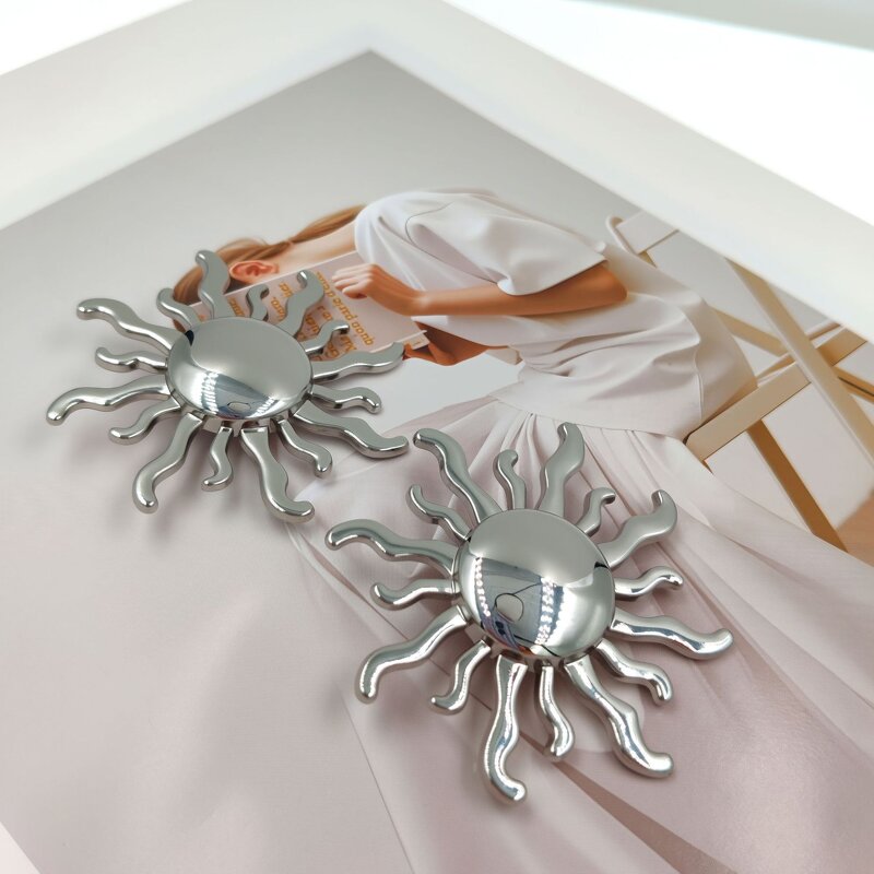 Shank Button Factory - OEM Gold Silver Sun Flower Alloy Button