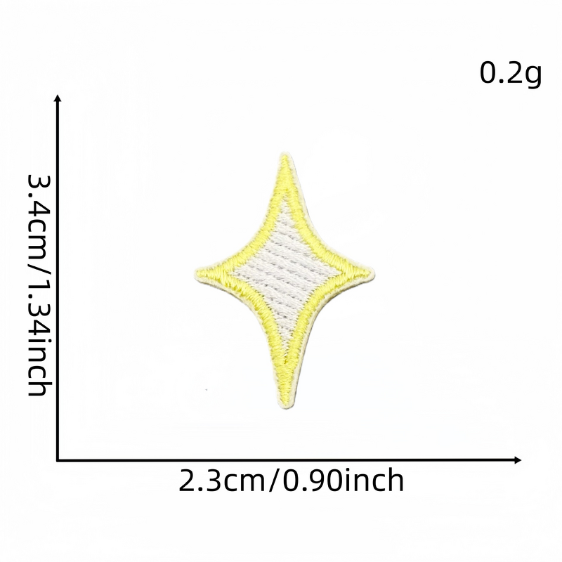Embroidery Patch Factory - OEM Cartoon Star Diamond Multi-color