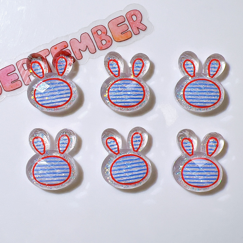 Resin Accessories Factory - OEM DIY Craft Red Plaid Flower